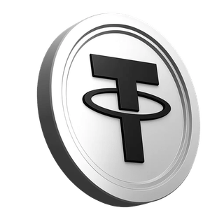 Secțiunea de informații a platformei cu grafica monedei Tether USDT